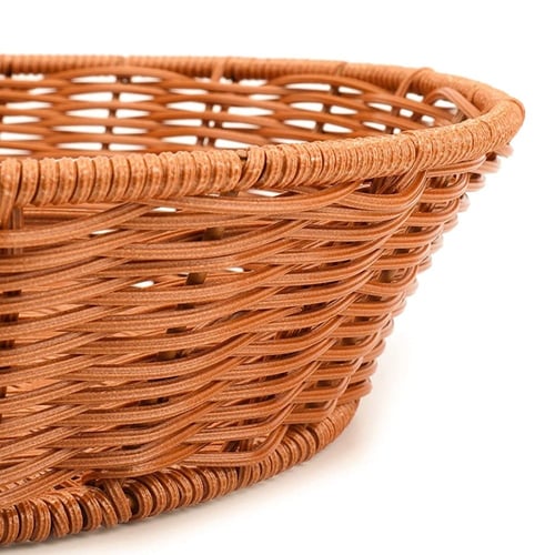 سلة خيزران دائري مقاس 25*25*7 سم SL103080