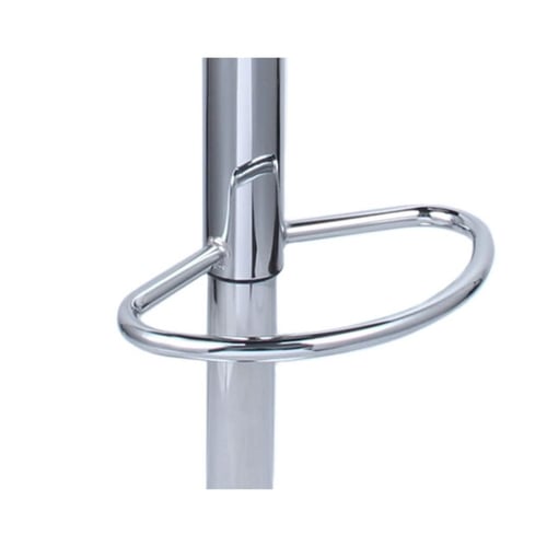 كرسي بار جلد لون رصاصي