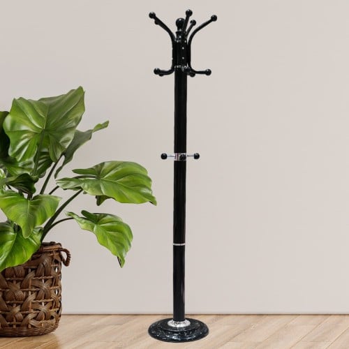 حامل معدني للمعطف بقاعدة حجرية، شجرة قاعة قائمة بذ...