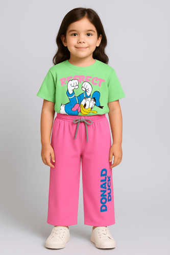 ترنج بناتي باللون الاخضر برسمه بطوط