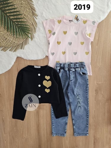 طقم خروج بناتي ٣ قطع