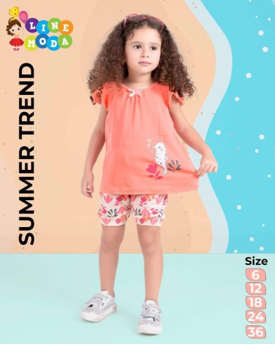 طقم شورت بناتي