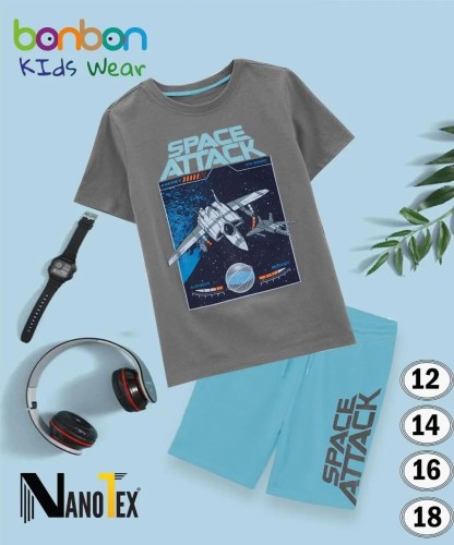 طقم شورت أولادي قطن 100%