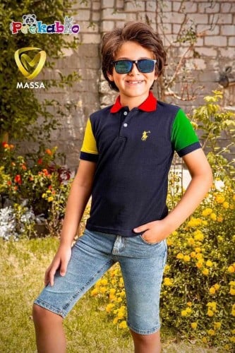 طقم خروج ولادي تيشرت وشورت جينز