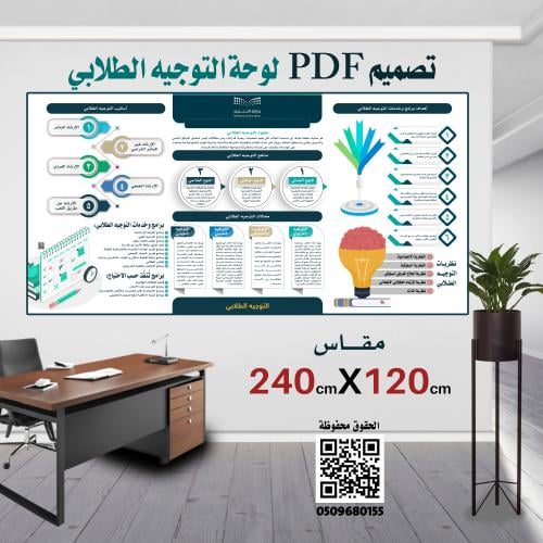 تصميم لوحة التوجيه الطلابي