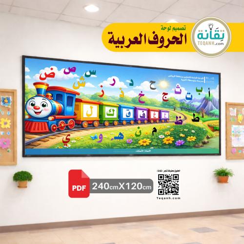 لوحة الحروف العربية