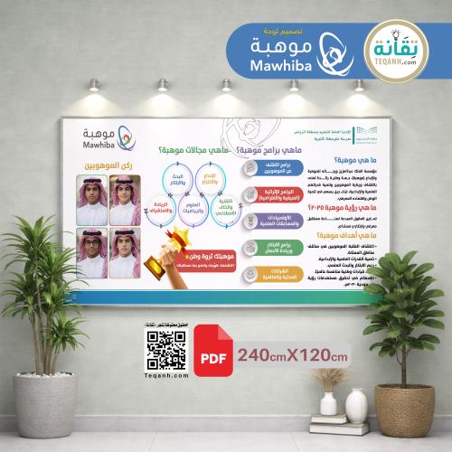 تصميم لوحة « موهبة » للمتوسطة والثانوية