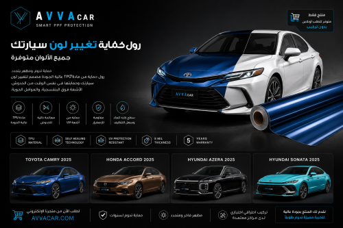 فلم حماية السيارة تغيير لون AVVA CAR PPF Color
