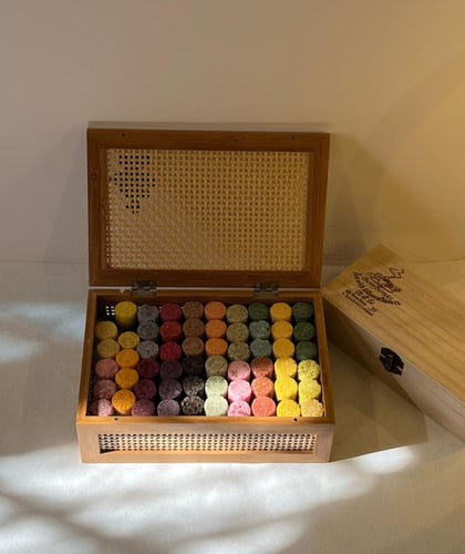 شاي نكهات بوكس الخيزران