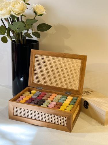 شاي نكهات بوكس الخيزران