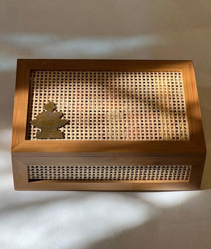 شاي نكهات بوكس الخيزران