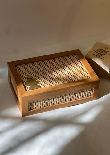 شاي نكهات بوكس الخيزران