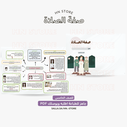 صفة الصلاة للصف الخامس PDF