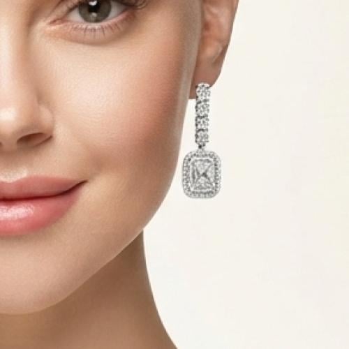 حلق فضة عيار 925