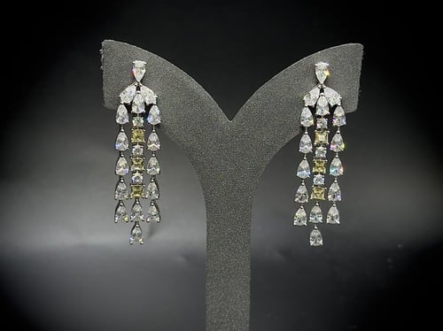 طقم فضة عيار 925 مكون من 4 قطع