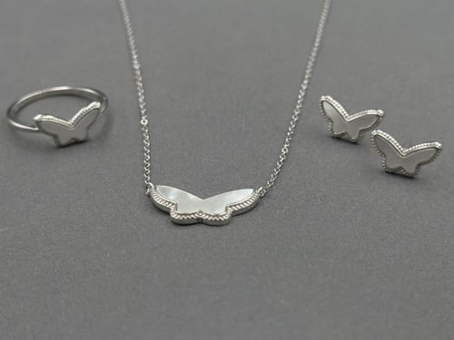 نص طقم فضة عيار 925 مكون من 3 قطع