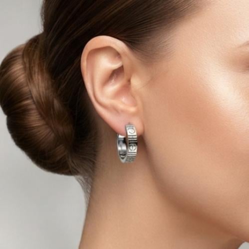 حلق فضة عيار 925