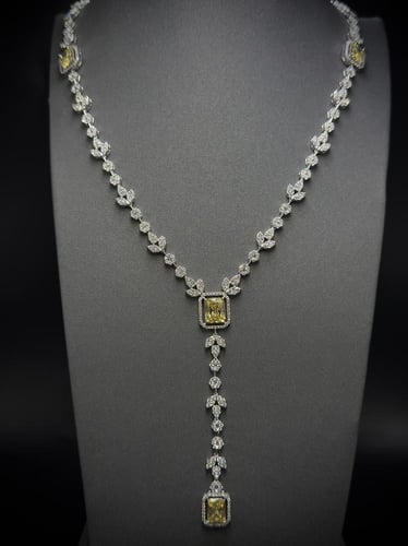 عقد فضة عيار 925 مكون من 2 قطع