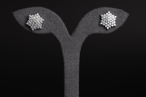 نص طقم مكون من 4 قطع فضة 925