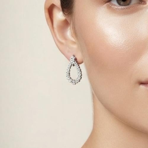 حلق فضة عيار 925