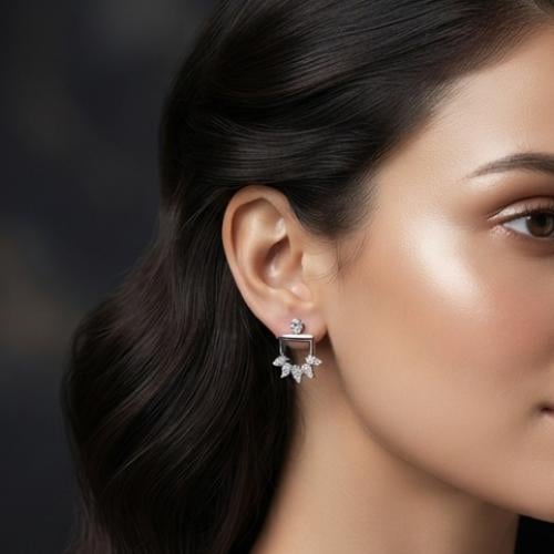 حلق فضة عيار 925