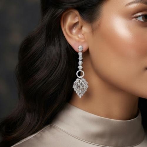 حلق فضة عيار 925