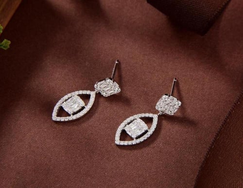 حلق انيق فضة عيار 925