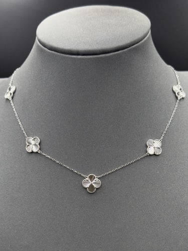 نص طقم فضة عيار 925 من اربع قطع