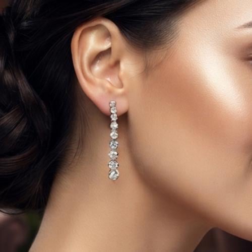 حلق فضة عيار 925