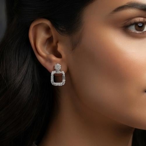 حلق فضة عيار 925