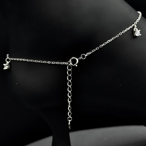 خلخال فضة عيار 925- متجر زاهية الفضة