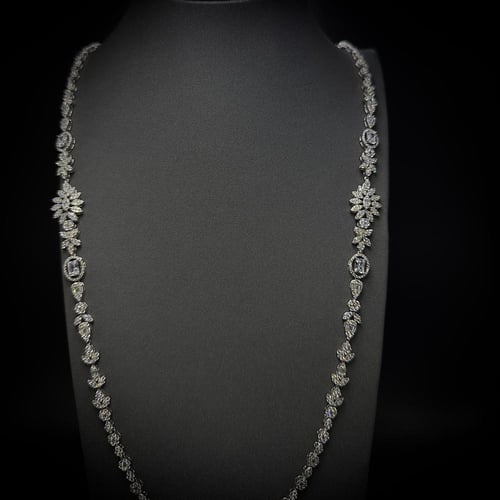 عقد فضة عيار 925 مكون من 2 قطع