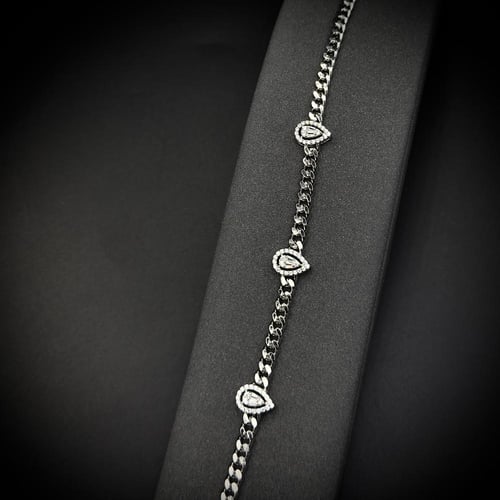 طقم فضة عيار 925 مكون من 3 قطع