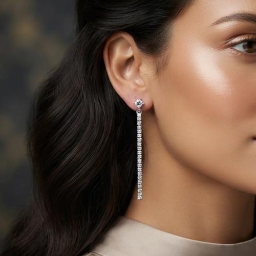 حلق فضة عيار 925