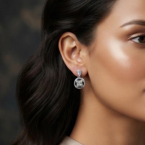 حلق انيق فضة عيار 925