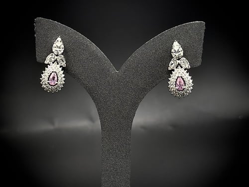 طقم فضة عيار 925 مكون من 4 قطع