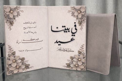 كتاب استقبال العيد اكريليك