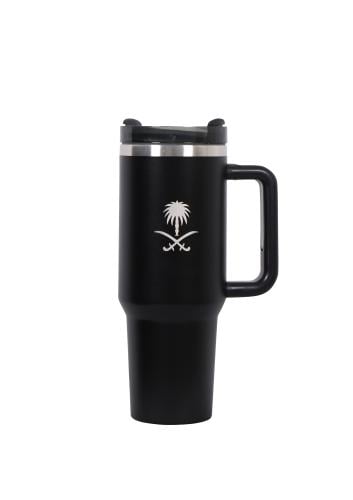 Insulated bottle for heat and cold (black) 40oz