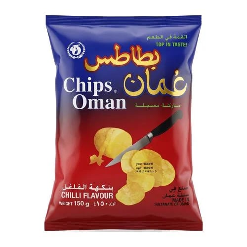 عُمان شرائح البطاطس بنكهة الفلفل – 150 جرام