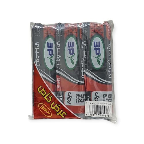 أكياس نفايات رول ثري بي – 55جالون – 10 اكيس لكل لف...