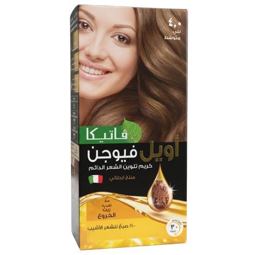 كريم تلوين الشعر الدائم 4.0 بني متوسط من فاتيكا أو...