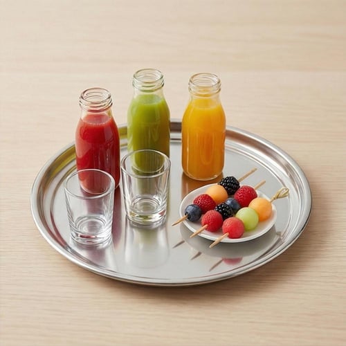 صحن تقديم ستيل دائري - AL-8161-3