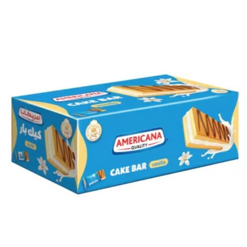 كيك بار أمريكانا بالفانيلا – 10 قطع