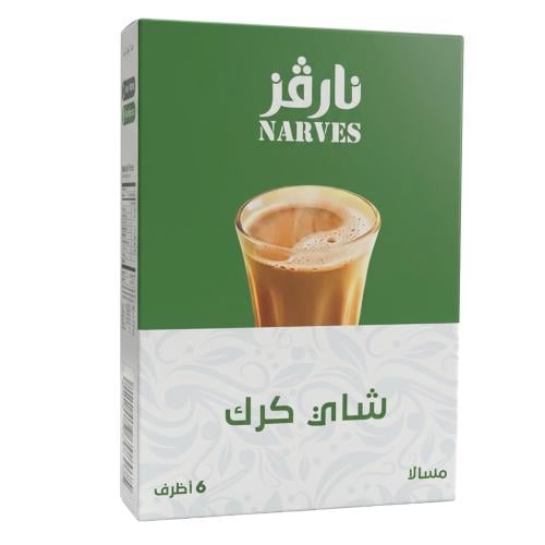 شاي كرك مسالا من نارفز – 1 كرتون × 6 أظرف