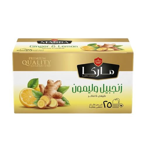 ماركا مشروب زنجبيل وليمون طبيعي وفاخر – 1 كرتون ×...