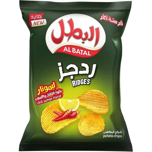 شرائح البطاطس ردجز بنكهة الفلفل والليمون من البطل...