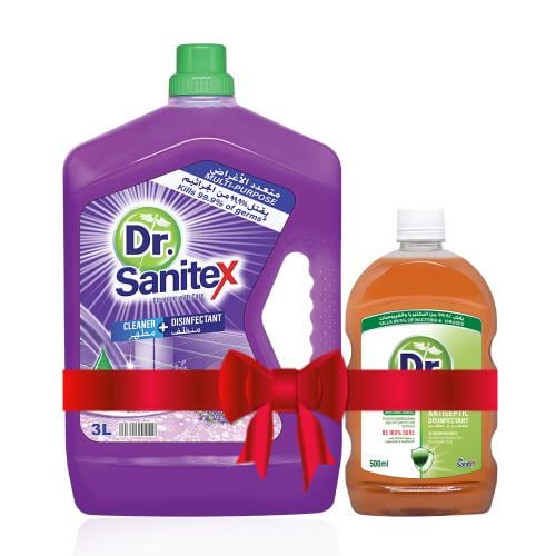مجموعة Dr للتنظيف والتطهير | لافندر + مطهر | 3 لتر...