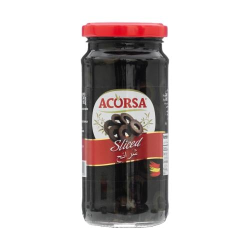 شرائح زيتون أسود من أكورسا – 240 جم