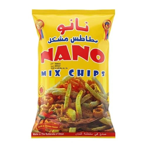 نانو بطاطس مشكل بنكهة الفلفل الحار و الدجاج – 90 ج...