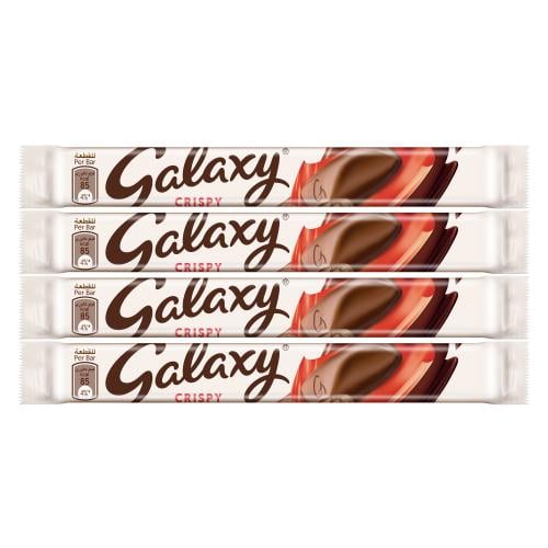 شوكولاتة كريسبي من جالكسي – 4 حبات × 16 جرام